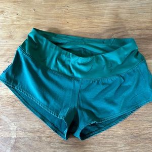 Ouselle running shorts.